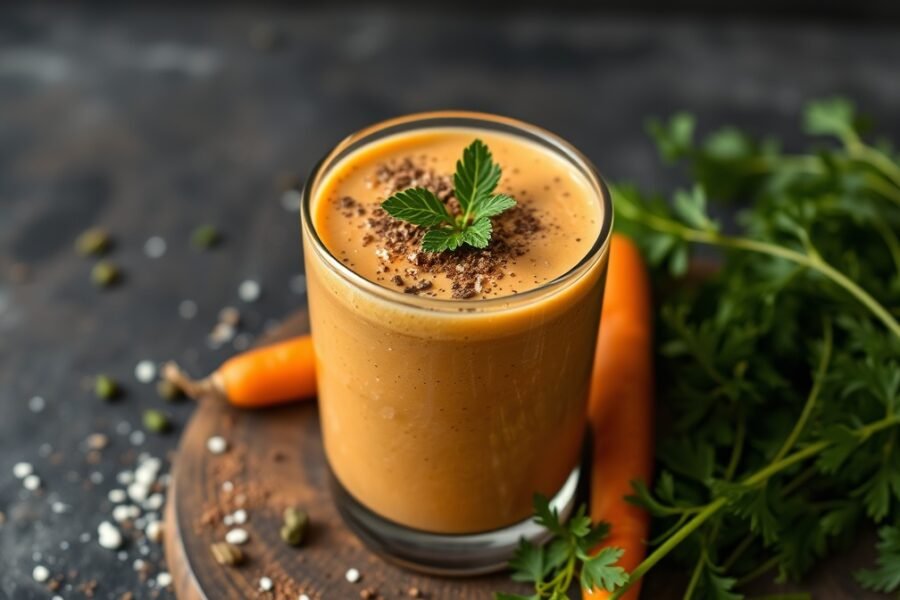 lush carrot clover coconut smoothie homehearted